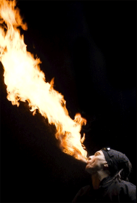 cracheur feu